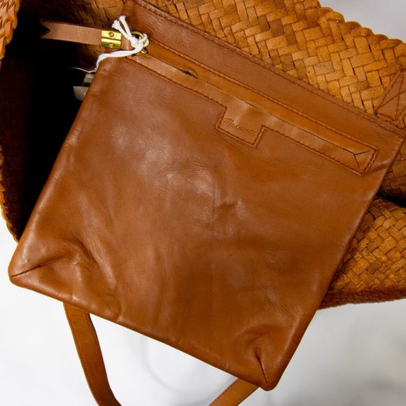 Madewell Large Transport Tote bag: Woven Leather - Picture 11 of 16